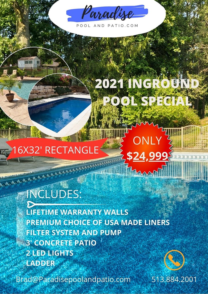 inground pool special flyer 2021